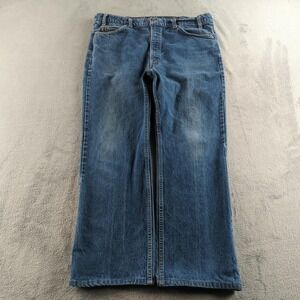 Vintage 80s Levis Orange Tab Jeans 40 (Fits 38x29) Blue Straight 505 Made in USA
